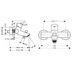 Смеситель для ванны Hansgrohe Тalis S2